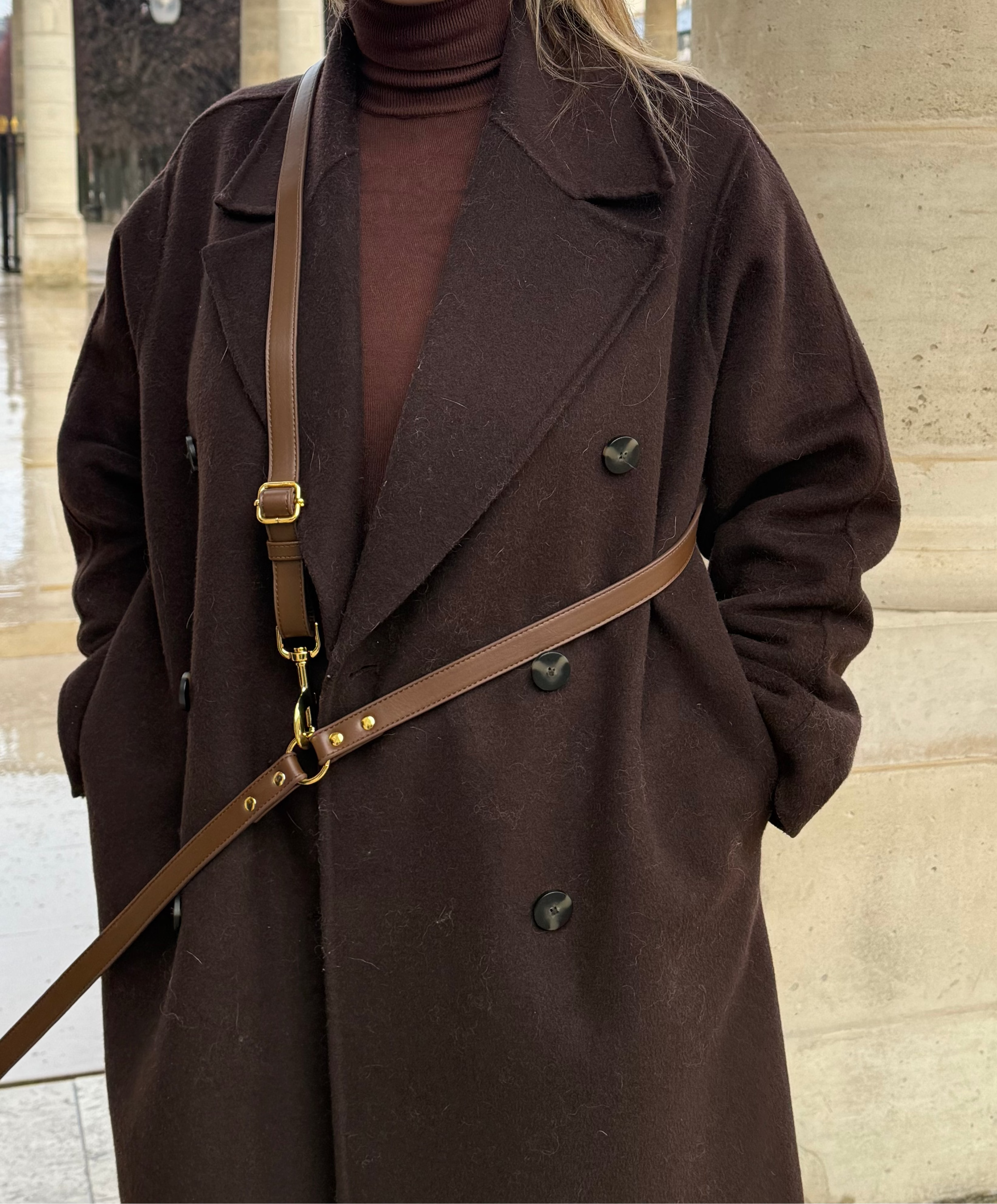 Laisse Main Libre Espresso