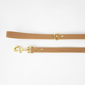 laisse pour chien en cuir marron haut de gamme