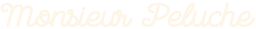 Logo Monsieur Peluche boutique accessoires pour chien personnalisable de qualité haut de gamme france paris cannes monaco italie 