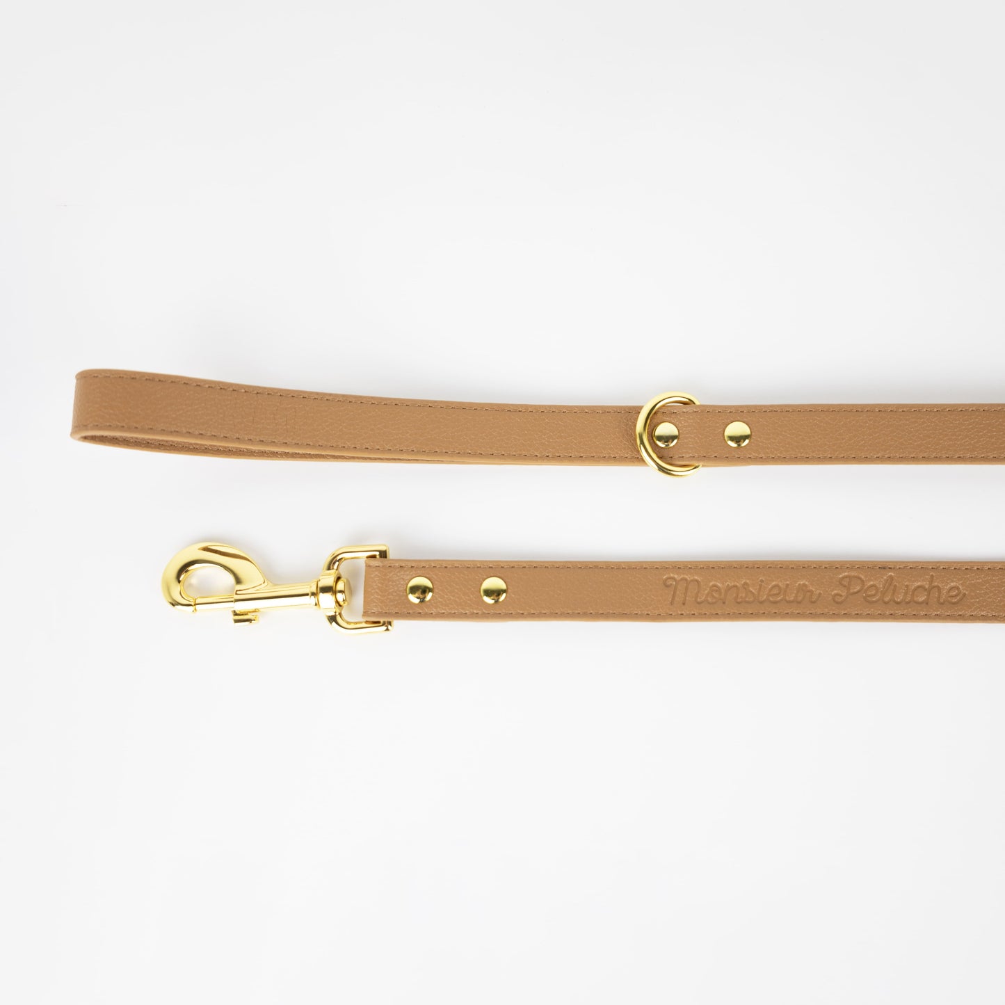 laisse pour chien en cuir marron haut de gamme 