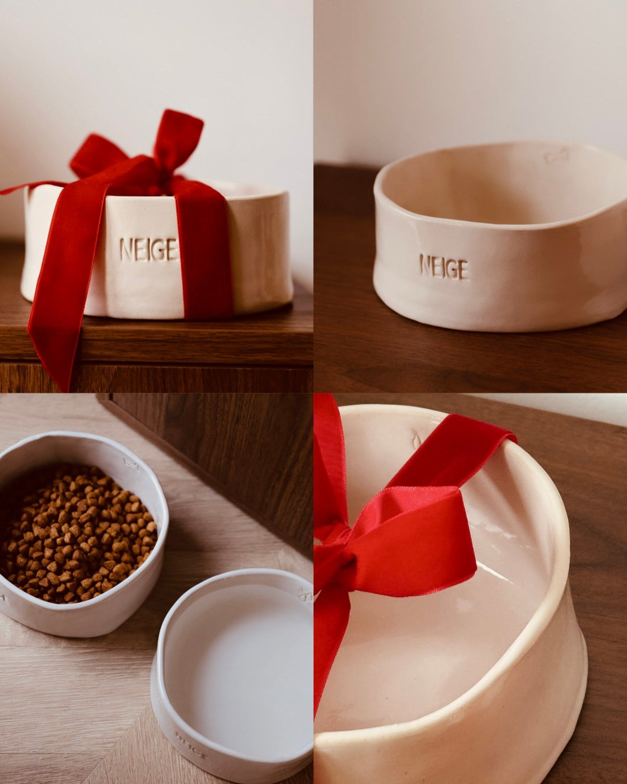 Photo accessoire pour la maison, gamelle pour chien en céramique faite main en France et personnalisable 